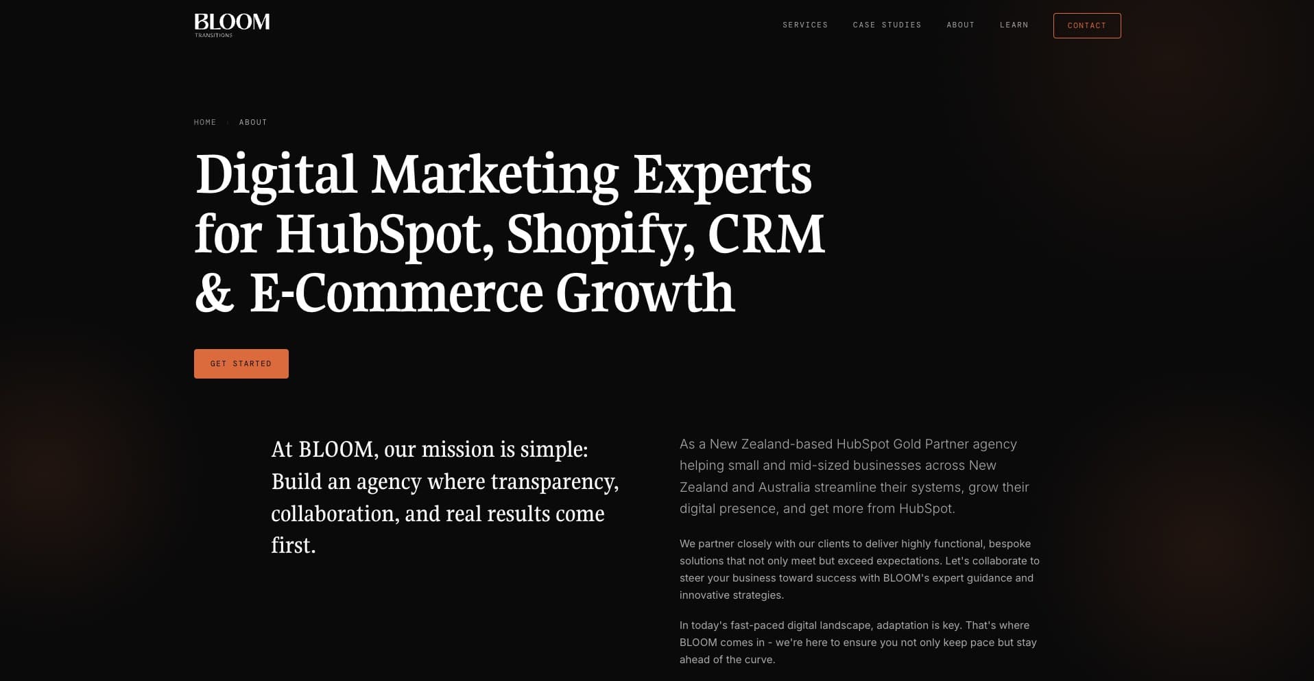 The new BLOOM Transitions website on Next.js and Vercel